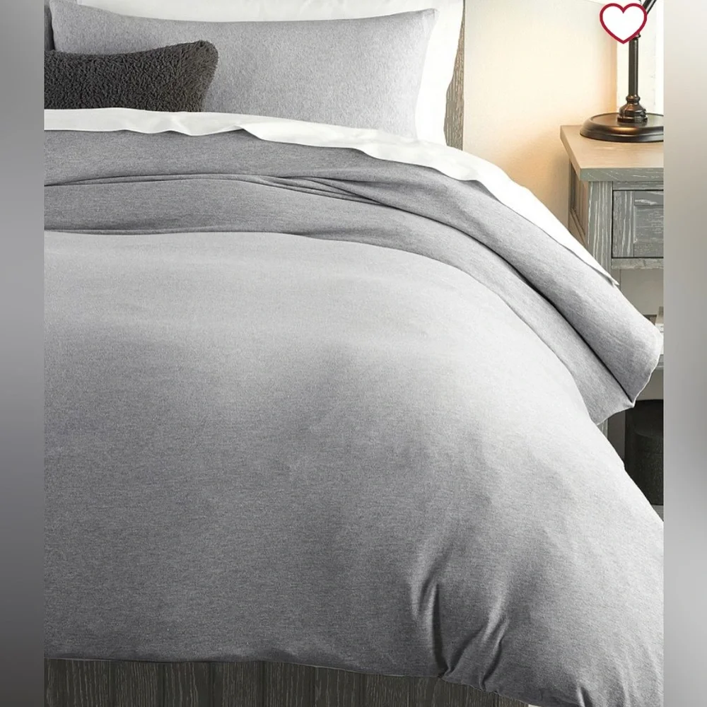 Pottery barn favorite tee cotton Gray Duvet TWIN